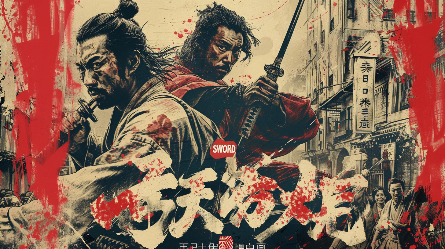 Old movie posters(samurai) preview image